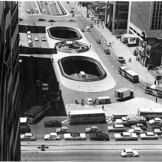 Avenida Paulista e Rua da Consolação - 1970