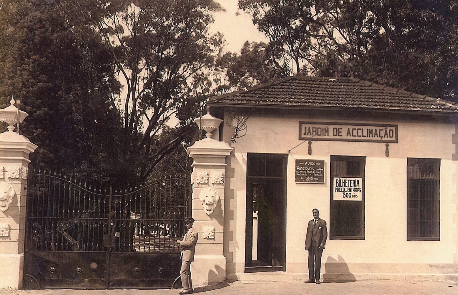 Zoológico Jardim da Aclimação - anos 1920