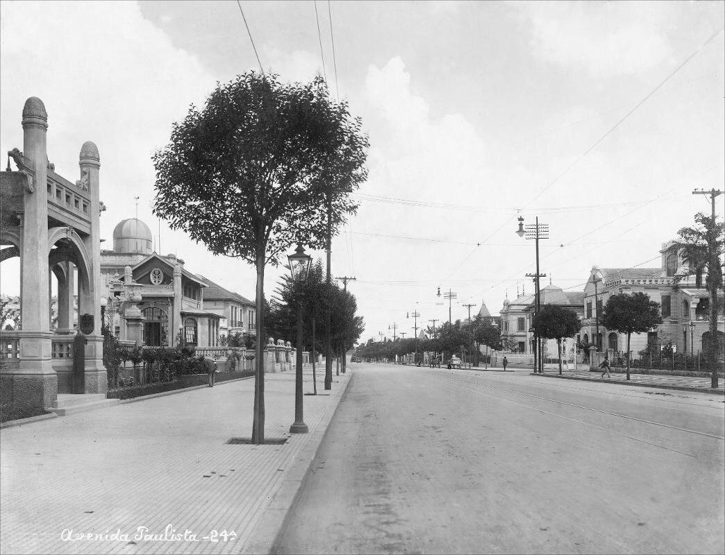 Avenida Paulista - Belvedere do Trianon - década de 1920