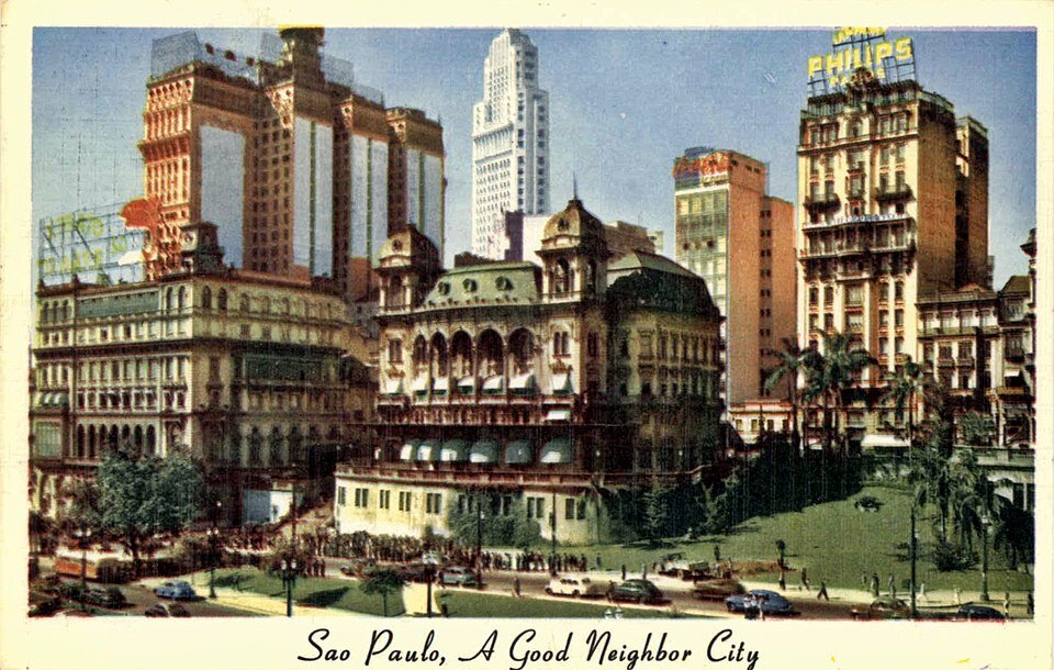 Postal Vale do Anhangabaú - década de 1950
