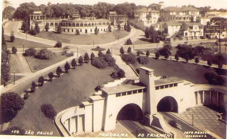 Belvedere Trianon e Túnel Nove de Julho - 1940